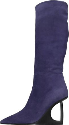 Vic Mati&eacute; Heeled Boots - Dames - Laarzen met Hak - Blauw - 40 EU - Leer - Schoenen