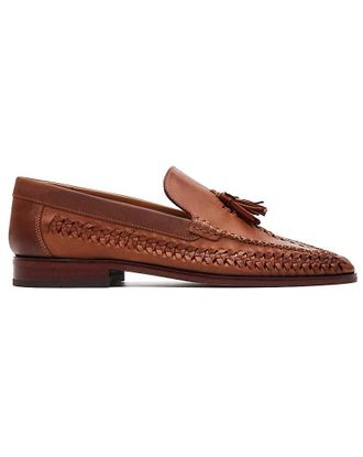 Base London Bracken Leather Weave Loafer