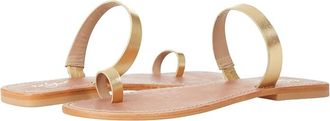 42 Gold Womens Zola Metallic Leather Sandal In Gold