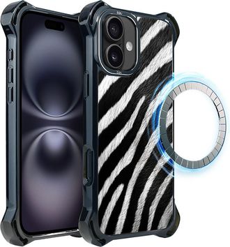 OEM Funda Para Iphone 16 Plus Ibizu Dropguard Ultra Con Magsafe, Natures Call, Zebra
