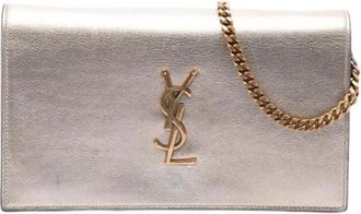 Saint Laurent Pre-owned Kate Crossbody Bag - Dames - Vintage Clutch - Roze - ONE Size - Leer - Vintage