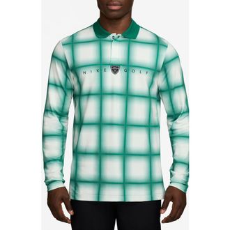 Nike Check Plaid Polo in Malachite/Malachite at Nordstrom Rack, Size Xx-Large