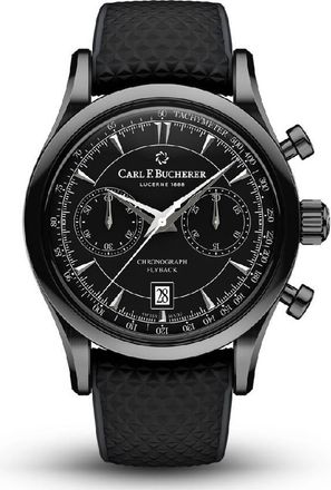 Bucherer Manero Flyback Chronograph Automatic Black Dial Mens Watch 00.10919.12.33.01