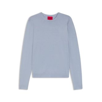 HUGO BOSS Regular-fit knitted sweater with crew neckline