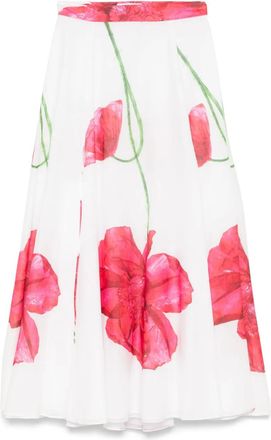 Charo Ruiz Ibiza Gonna Ventine lunga - Bianco