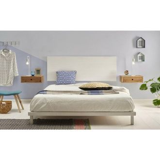 HOGAR 24 Cabecero madera lacado color blanco