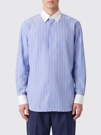 Tom Ford Camicia a righe in pura seta con abbottonatura nascosta