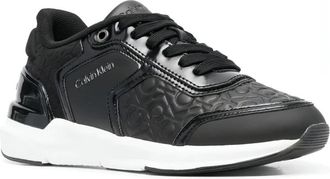 Calvin Klein Leren Sneakers - Dames - Sneakers - Zwart - 36 EU - Leer - Schoenen