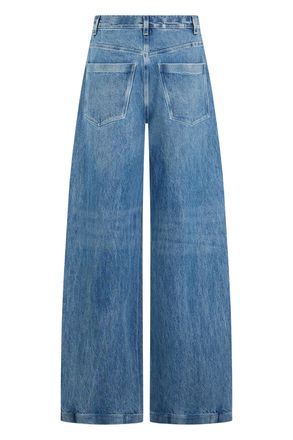 Alexander Wang Womens Wide-Leg Jeans Light Blue Cotton