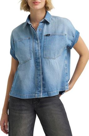 Lee Roll Sleeve Denim Utility Shirt in Stalled Out at Nordstrom, Size X-Large