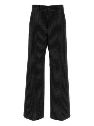 Valentino Garavani Broek met krijtstreep - Zwart