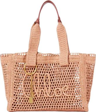 Chlo&eacute; Beige Summer Banana Large Tote