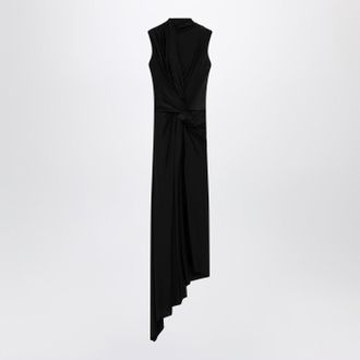 Balenciaga Abito midi nero drappeggiato