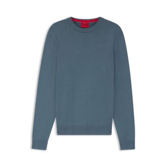 HUGO BOSS Logo-detail sweater in cotton