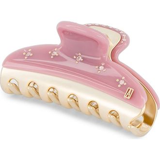Alexandre de Paris Vendrome Crystal Hair Clip in Pink at Nordstrom