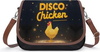 Generic Funny Disco Chicken Fashion Womens Crossbody Bags Novelty Handbag Shoulder Bag Purse