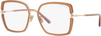 Tom Ford 55mm Square optical glasses in Brown at Nordstrom