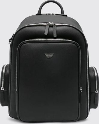Emporio Armani Zaino in misto poliestere saffiano