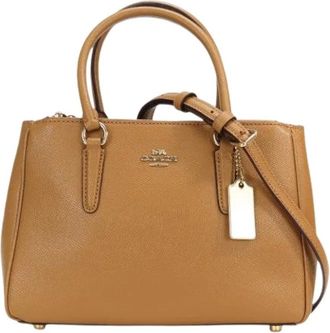 Coach Pre-owned Handbags, female, Brown, Size: ONE SIZE Pre-owned Leather 2way Shoulder Bag