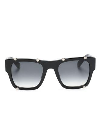 Philipp Plein Eyewear Icon Hexagon sunglasses - men - Acetate - 54 - Black