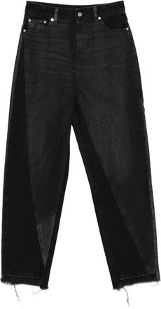 Halfboy logo-patch jeans - Black