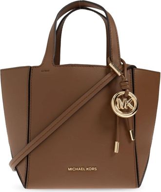 Michael Kors Handtas Met Logo - Dames - Shoppers - Bruin - ONE Size - Leer - Tassen