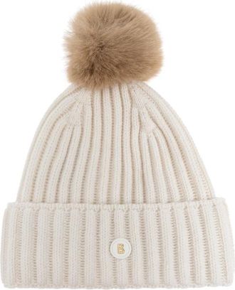 Bogner Ranya 2 Beanie - Dames - Hoeden - Beige - ONE Size - Wol - Accessoires