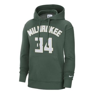 Nike x NBA Milwaukee Bucks Essential Pullover Fleece Hoodie Giannis Antetokounmpo 34 DB1184-323