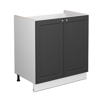 Vicco Mueble Bajo Lavabo Fame-line, Antracita-oro, 80 X 81.6 Cm Sin Encimera
