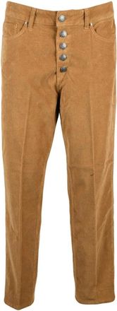 Dondup Koons Gioiello Cropped Jeans - Dames - Cropped Jeans - Bruin - W30 - Katoen - Jeans