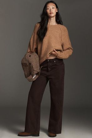 A Gold E Ren High-Rise Wide-Leg Jeans