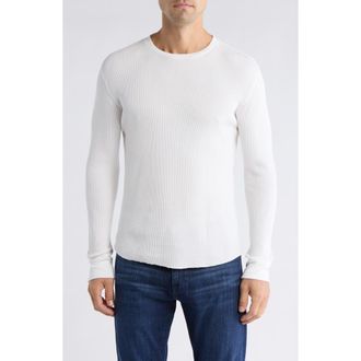 Vince Crewneck Long Sleeve Thermal T-Shirt in Off White at Nordstrom Rack, Size Xx-Large