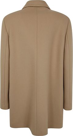 Jil Sander Womens Short Double Breasted Tailor Made Crombie - Tan Wool - Size EU 36 (Womens)