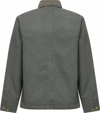 Carhartt Work in Progress Mens Coat Michigan Leaf Green Cotton Bomber Jackets