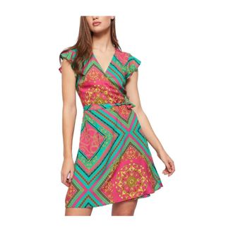Gaud&igrave; Short Kleedjes - Dames - Korte kleedjes - Veelkleurig - M - Leer - Kleedjes