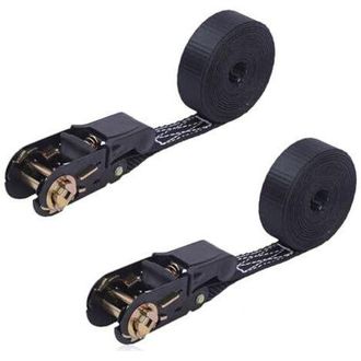 OEM Correas De Amarre Con Trinquete, Juego De 2, 8 M X 25 Mm, Con Correas De Sujeci&oacute;n. Correas De Amarre Con Trinquete Para Motocicletas, Coches Y Remolqu