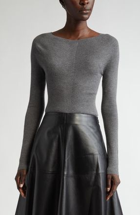 Altuzarra Lee Cashmere Sweater in 000021 Carbon Melange at Nordstrom, Size Medium