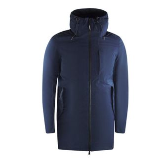 Aquascutum Active 3-way Parka Marineblauwe Donsparka Jas
