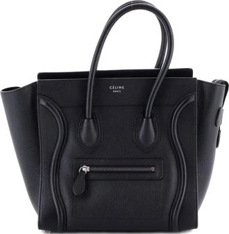 Celine Luggage Bag Grainy Leather Micro tote bag - Zwart