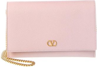 Valentino Vlogo Signature Leather Wallet On Chain