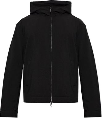 Emporio Armani Hooded Jacket - Heren - Zomerjassen - Zwart - M - Jassen