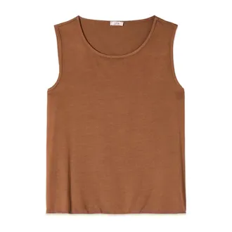 Oltre Donna, Top, Marrone, XS, new