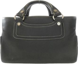 Celine Pre-owned Leather Boogie Tote - Dames - Vintage Handtas - Zwart - ONE Size - Leer - Vintage