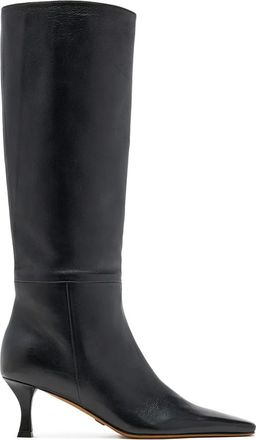 Proenza Schouler Trap leren kniehoge laarzen - Zwart