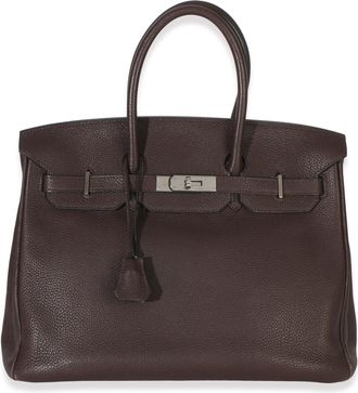 Herm&egrave;s Herm&egrave;s Togo Birkin 35 PHW Chocolat