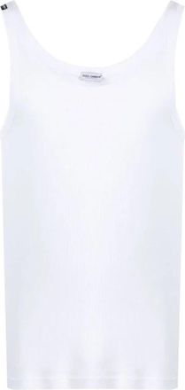 Dolce & Gabbana Sleeveless Tops - Dames - Tops zonder mouwen - Wit - 2XL - Tops