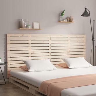 vidaXL Cabecero De Cama De Pared Madera Maciza De Pino 186x3x91,5 Cm Vidaxl