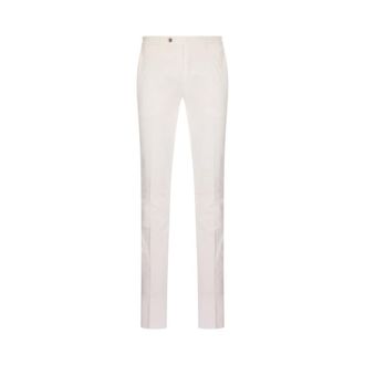 Pantaloni Torino Slim-fit Trousers, male, White, Size: 3XL Travel Super Slim Trousers
