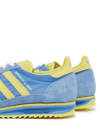 adidas Womens Sl72 X Sporty & Rich Sweden Pack Sneakers Blue Shoes >