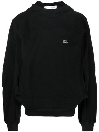 Natasha Zinko Felpa con design patchwork - Nero